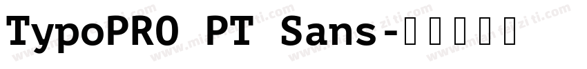 TypoPRO PT Sans字体转换